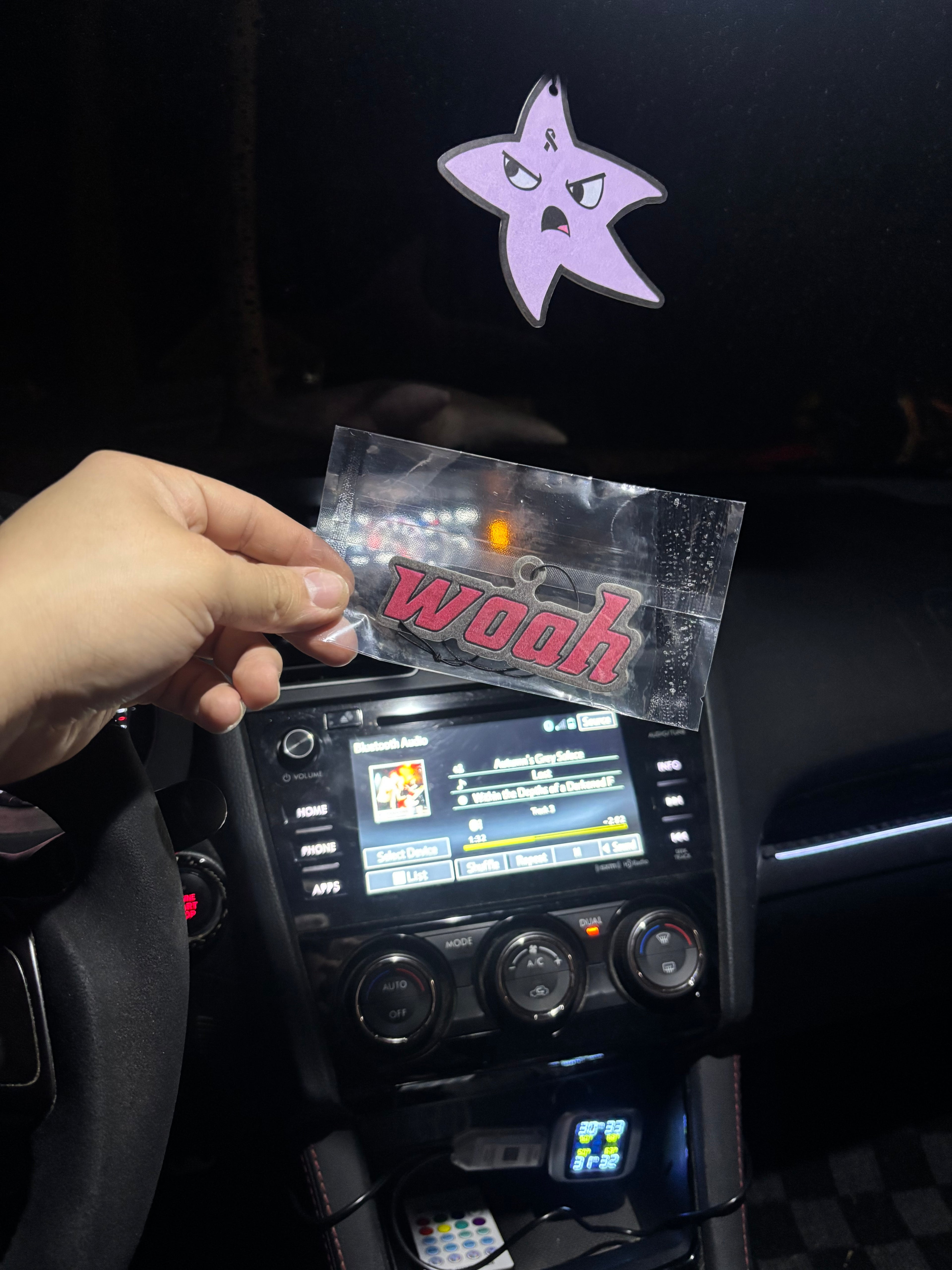 “woah” car air refresher