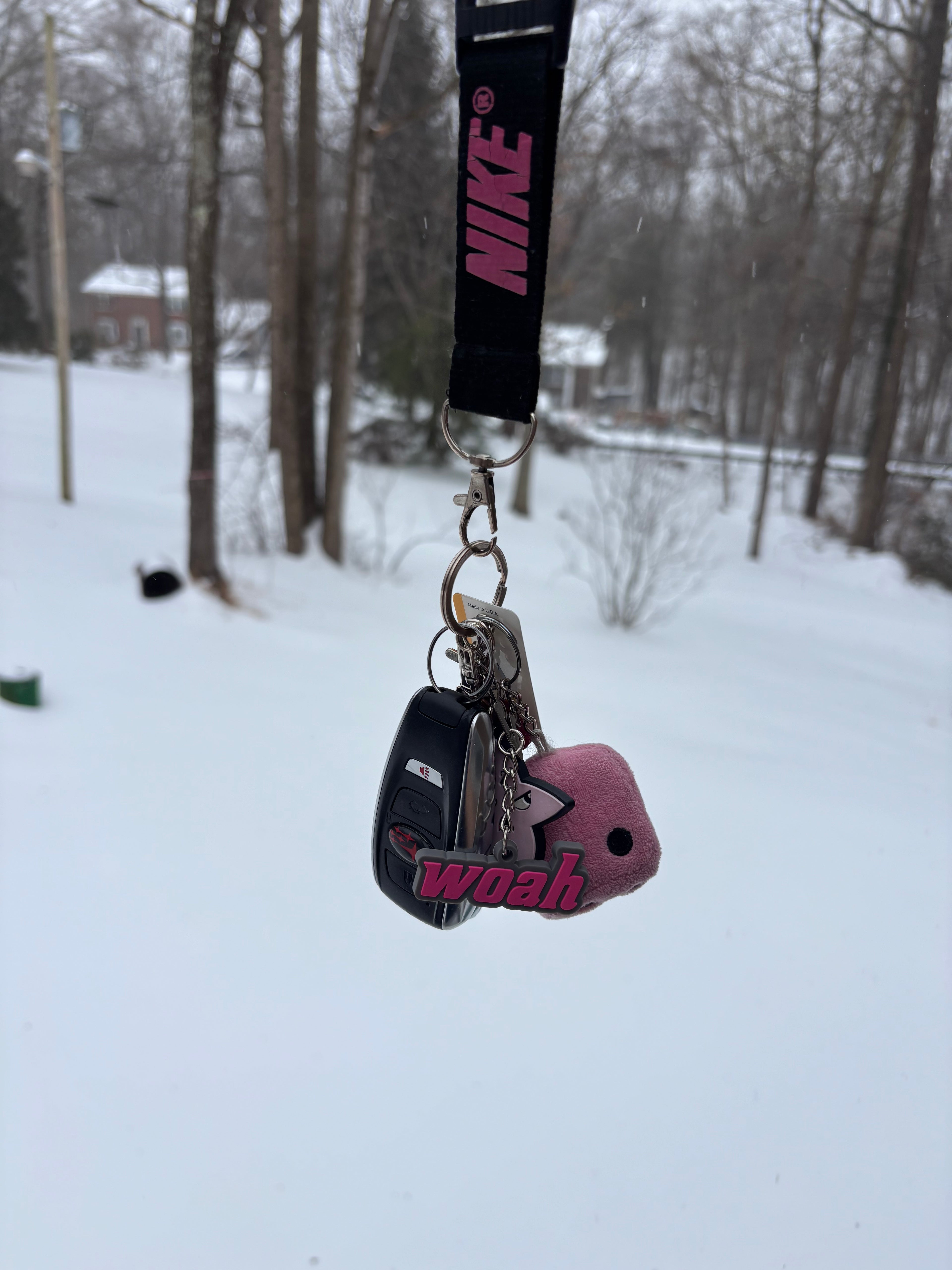 “woah” keychain